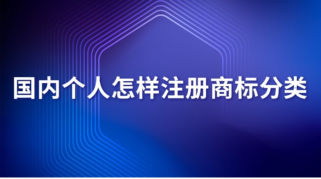 國(guó)內(nèi)個(gè)人怎樣注冊(cè)商標(biāo)分類